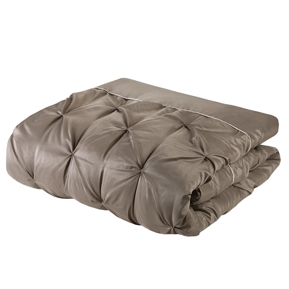100% Polyester Polyoni Tufted 24pcs Room in a Bag by the Belen Kox Taupe. Picture 14