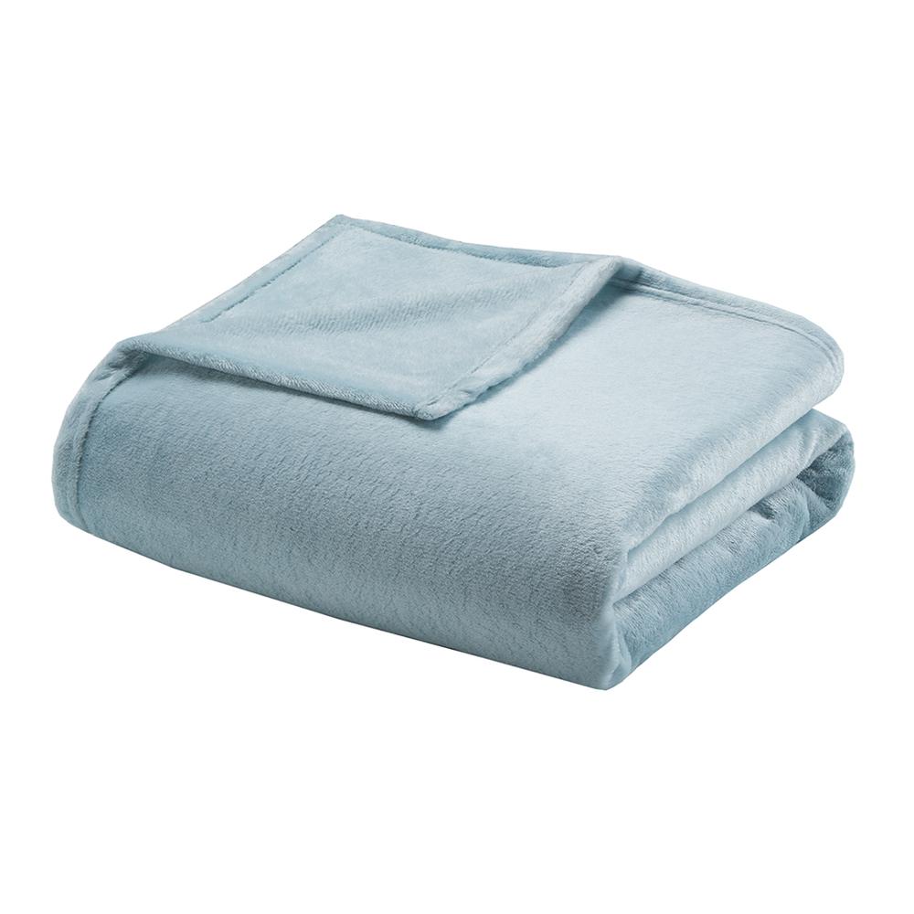 100% Polyester Microlight Blanket W/ 1" Self Hem,BL51-0644. Picture 11