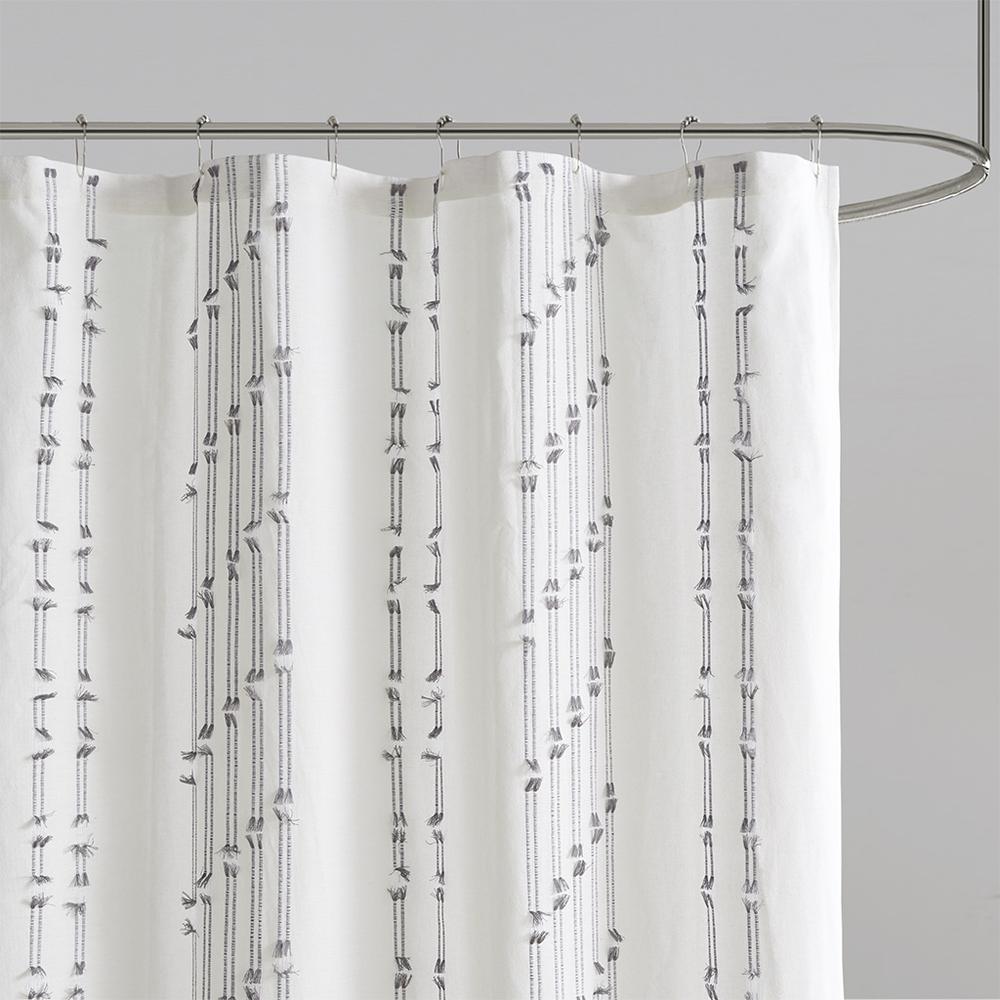 Cotton Jacquard Shower Curtain. Picture 2