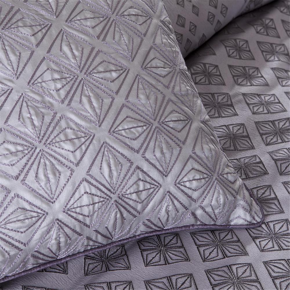 Biloxi Collection Jacquard Comforter Set - Purple, Belen Kox. Picture 2