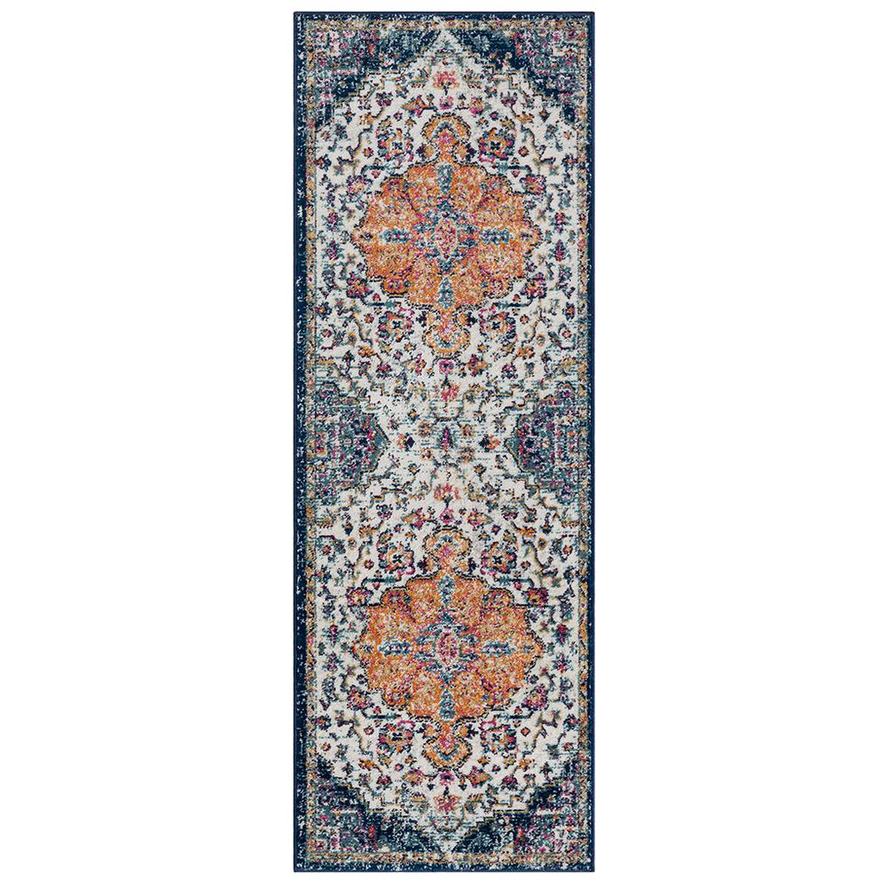 Boho Medallion Woven Area Rug. Picture 1