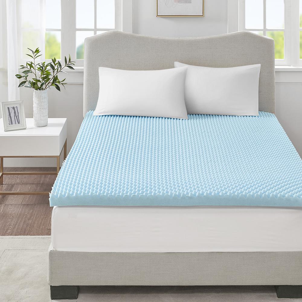 All Season Reversible Hypoallergenic Cooling Mattress Topper. Picture 3