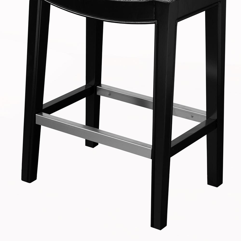 Belfast Saddle Counter Stool, Grey. Picture 3