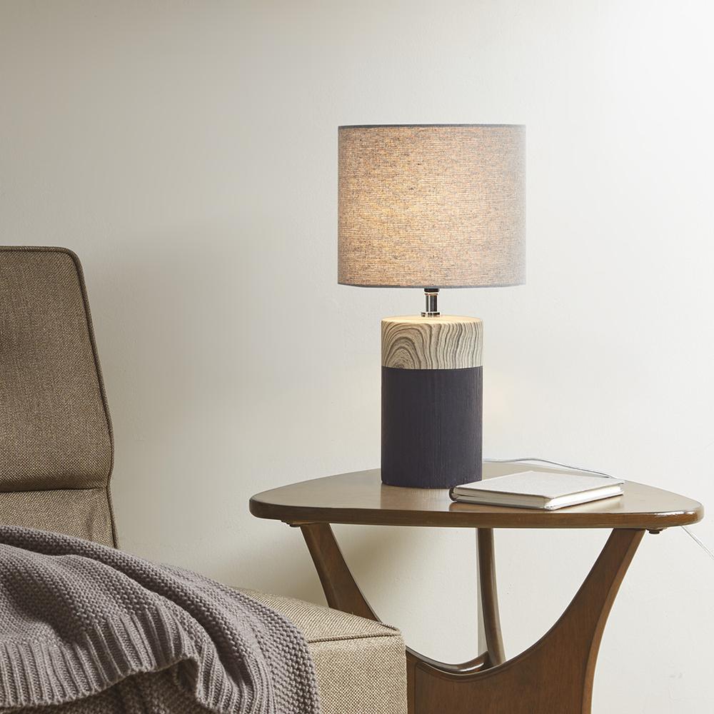Textured Ceramic Table Lamp. Picture 1