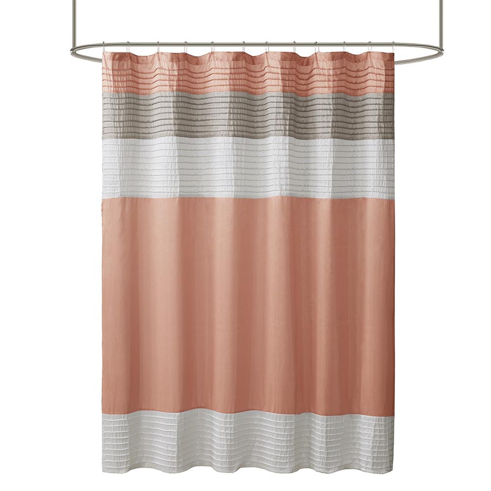 Faux Silk Shower Curtain. Picture 1