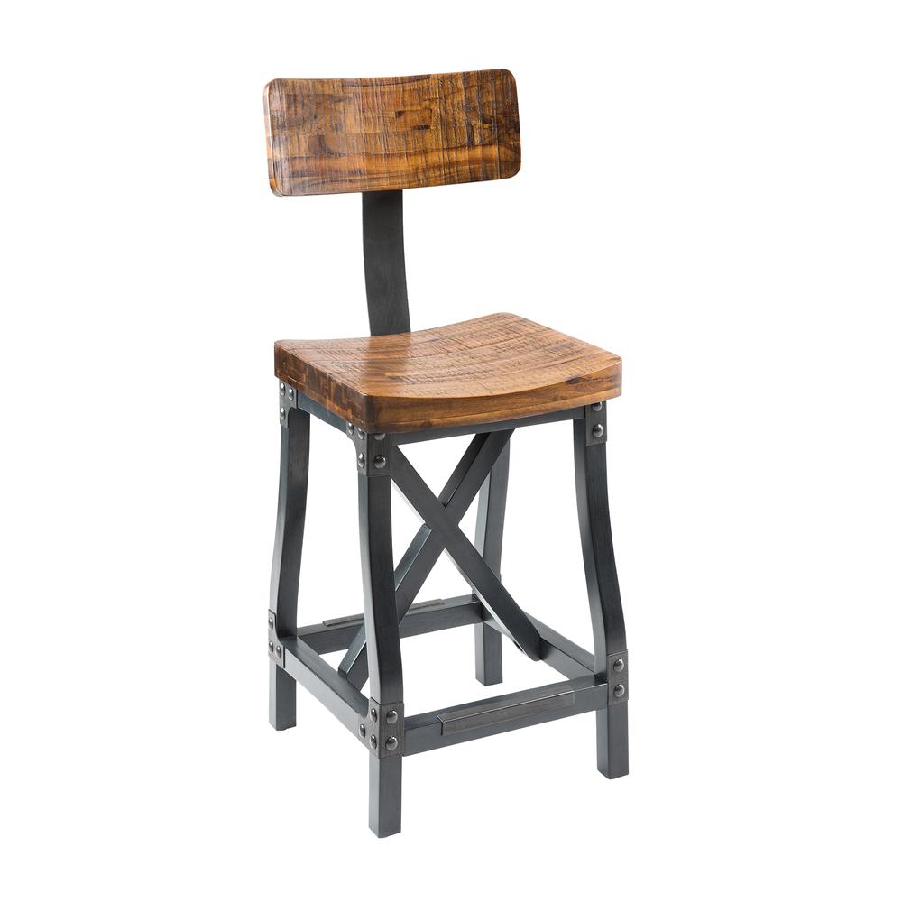 Barstool with Back. Picture 4