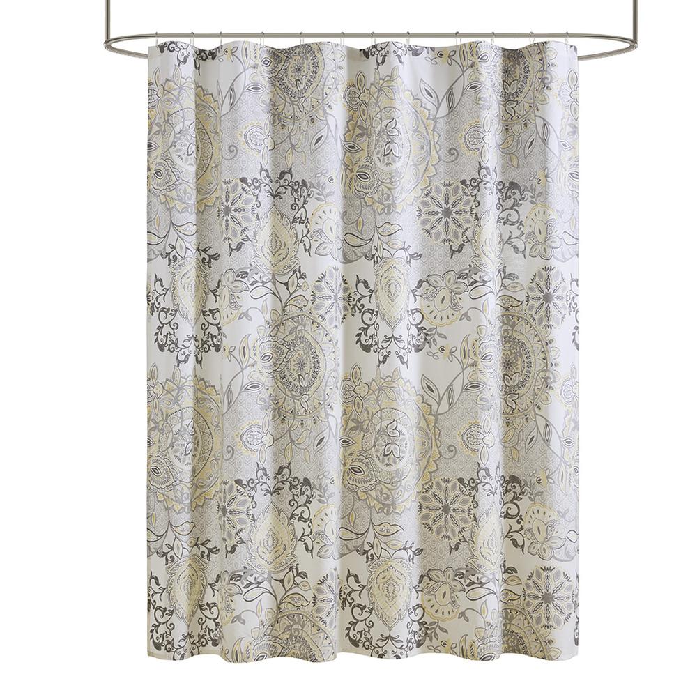 Printed Cotton Shower Curtain. Picture 5