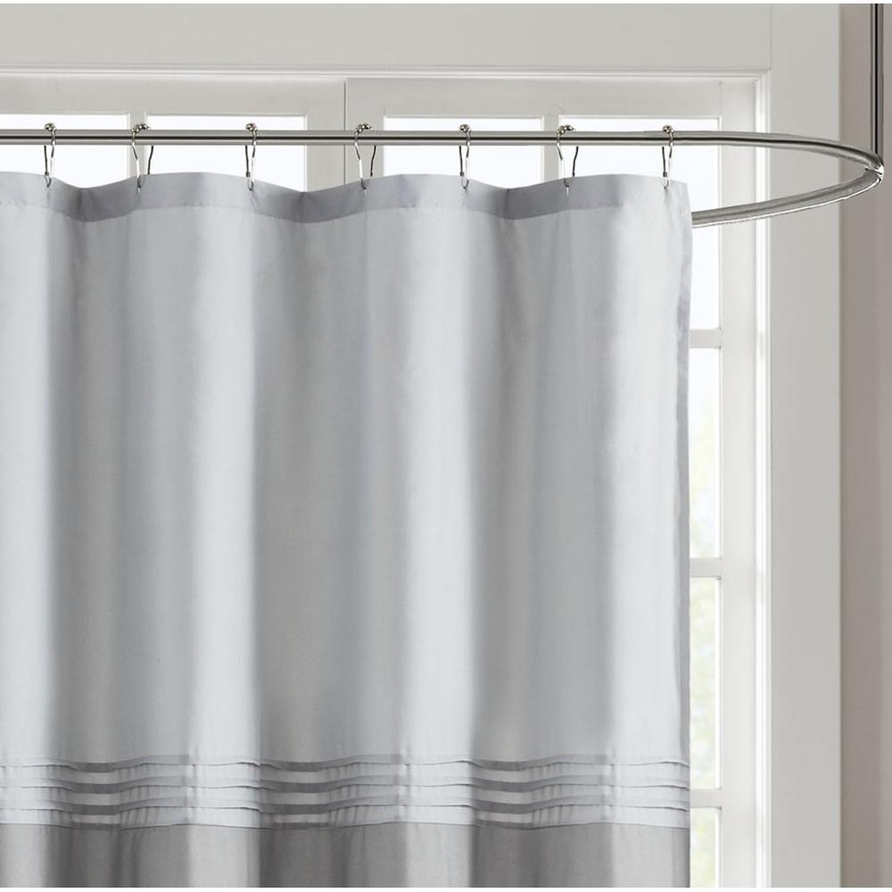 Printed and Embroidered Shower Curtain. Picture 1