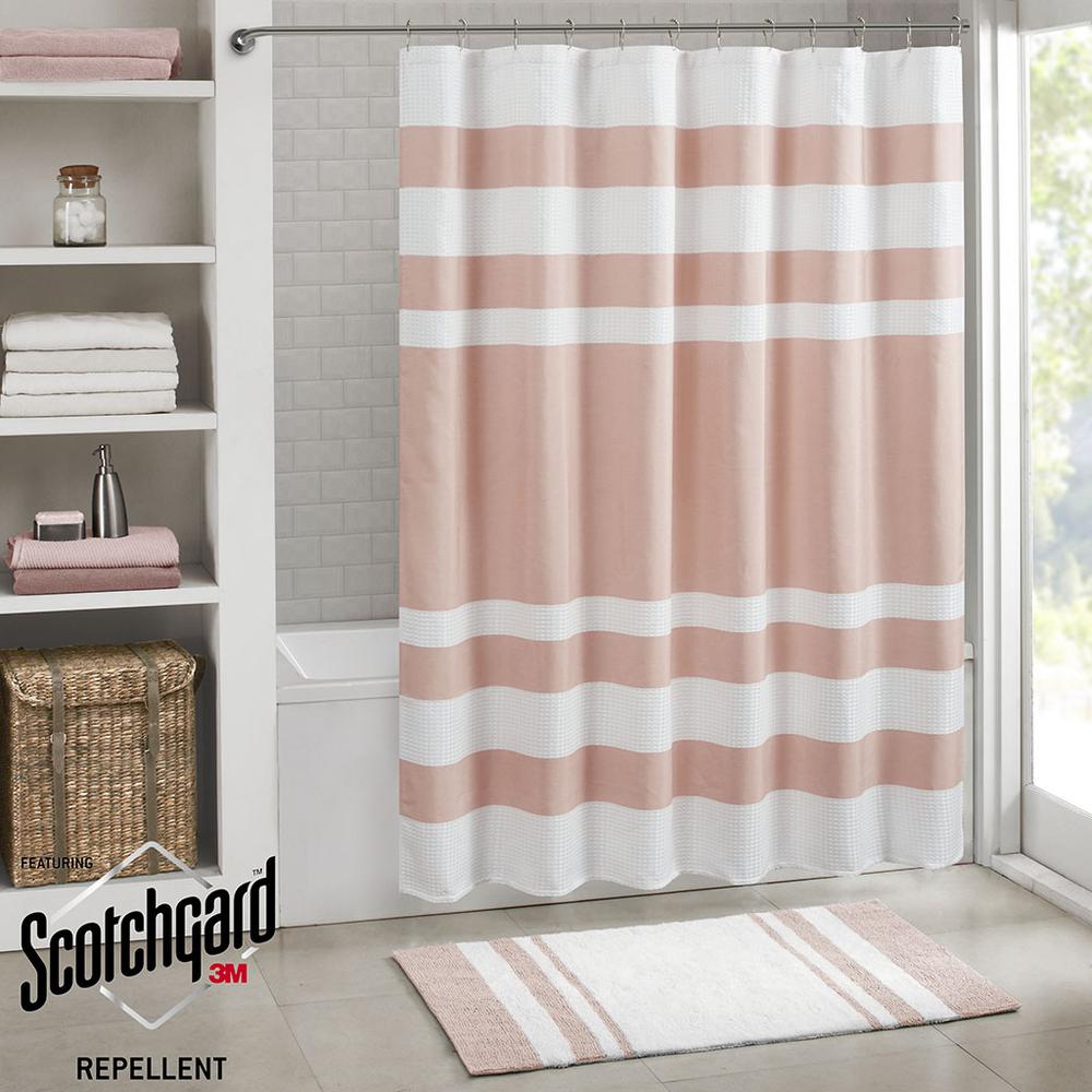 Shower Curtain with 3M Treatment Blush 868. Picture 1