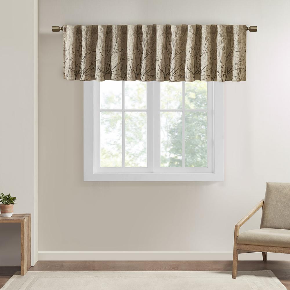 Faux Silk Embroidered Window Valance,MP41-4574. Picture 4