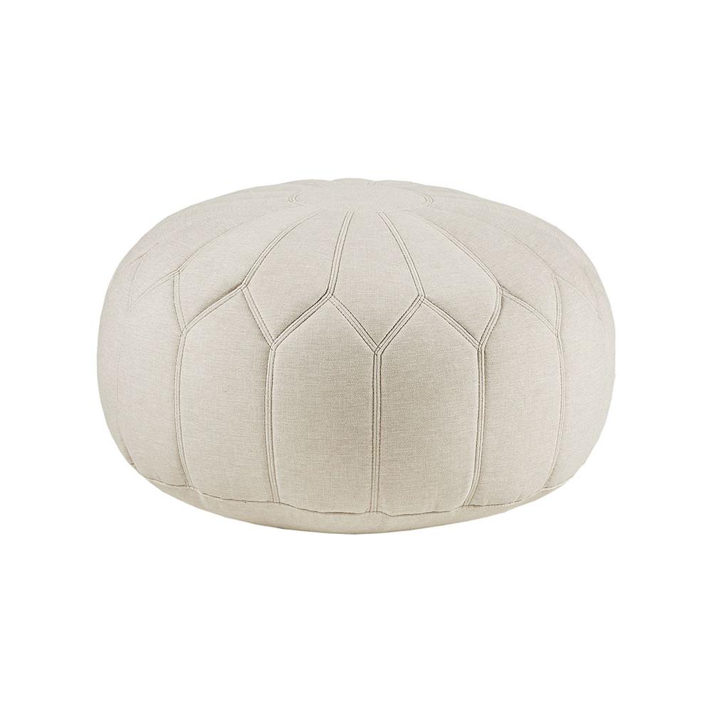 Kelsey Round Pouf Ottoman,MP101-0892. Picture 1