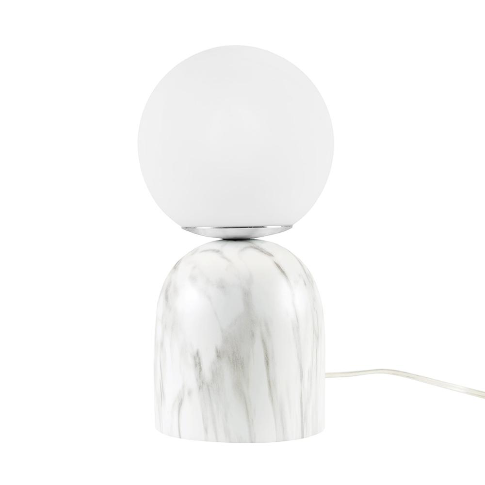 Frosted Glass Globe Resin Table Lamp. Picture 5