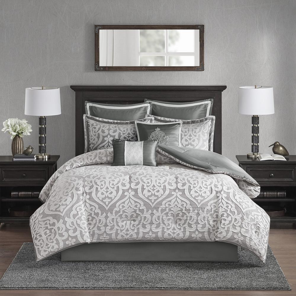 8-Pieces Polyester Jacquard Comforter Set, Belen Kox. Picture 1