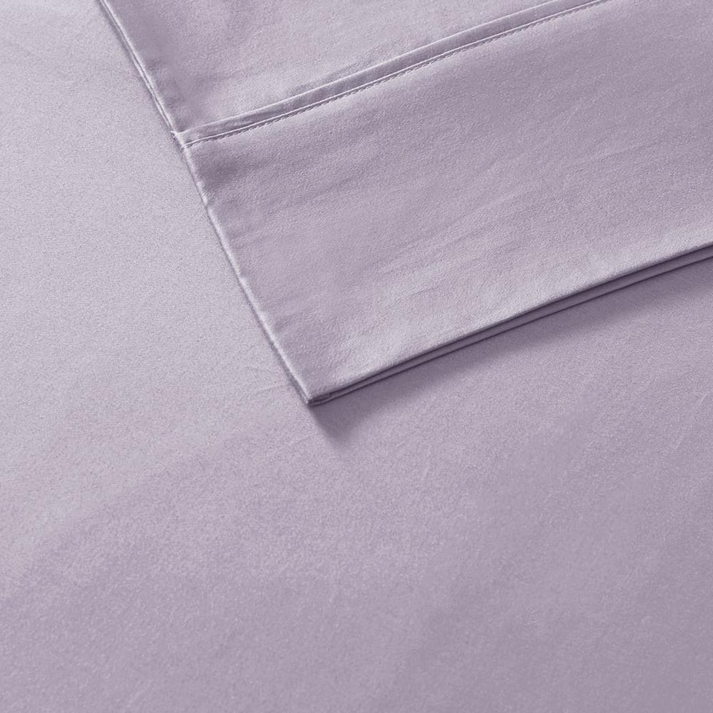 56% Cotton 44% Polyester 6pcs Solid Sheet Set, by the Belen Kox Purple. Picture 10