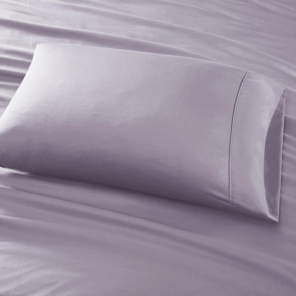 56% Cotton 44% Polyester 6pcs Solid Sheet Set, by the Belen Kox Purple. Picture 6