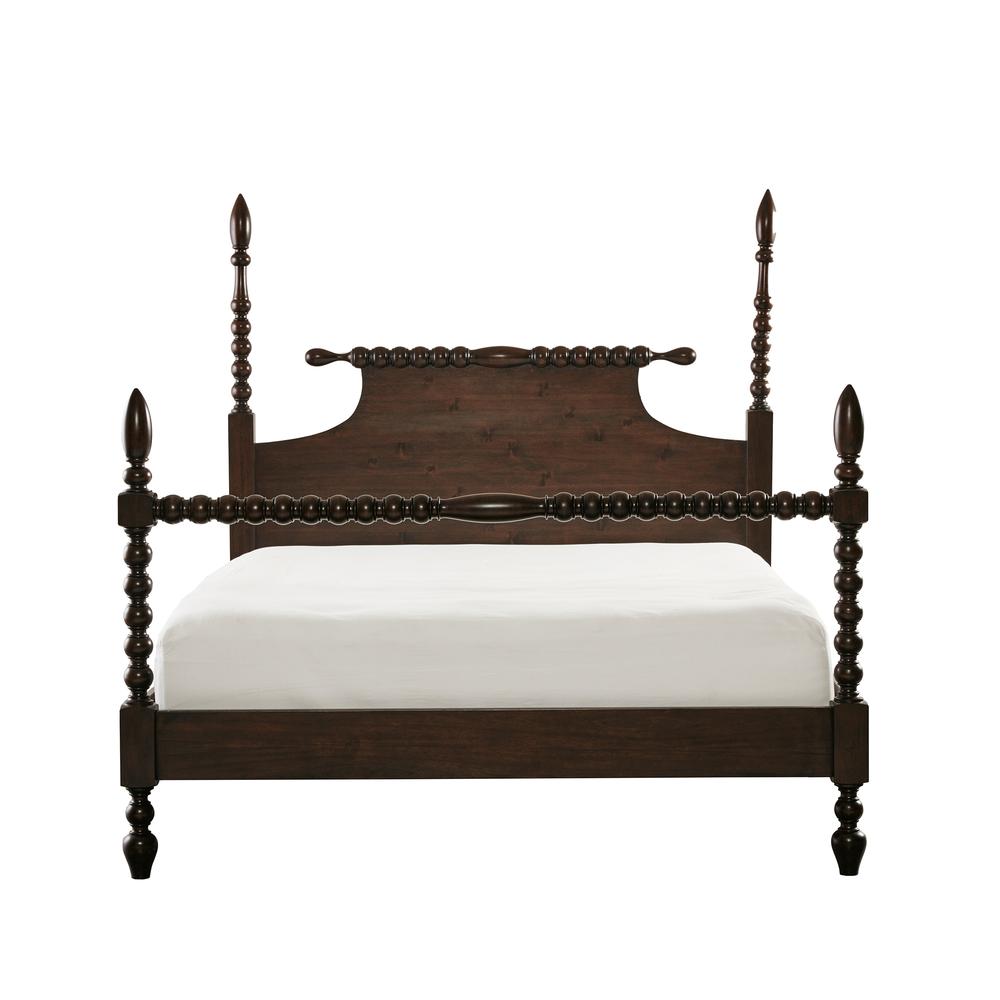 Rustic Charm Acacia Wood Turned Post Bed, Belen Kox. Picture 2