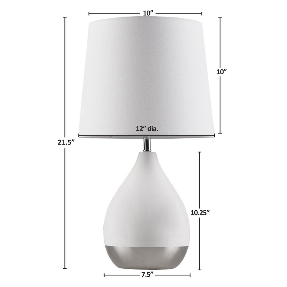 2-Tone Ceramic Table Lamp Set of 2. Picture 1