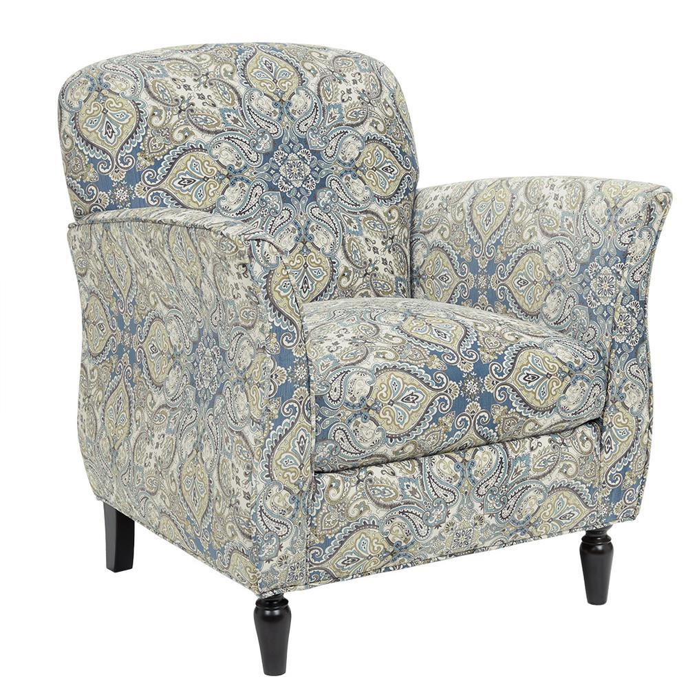Transitional Printed Accent Chair, Belen Kox. Picture 1