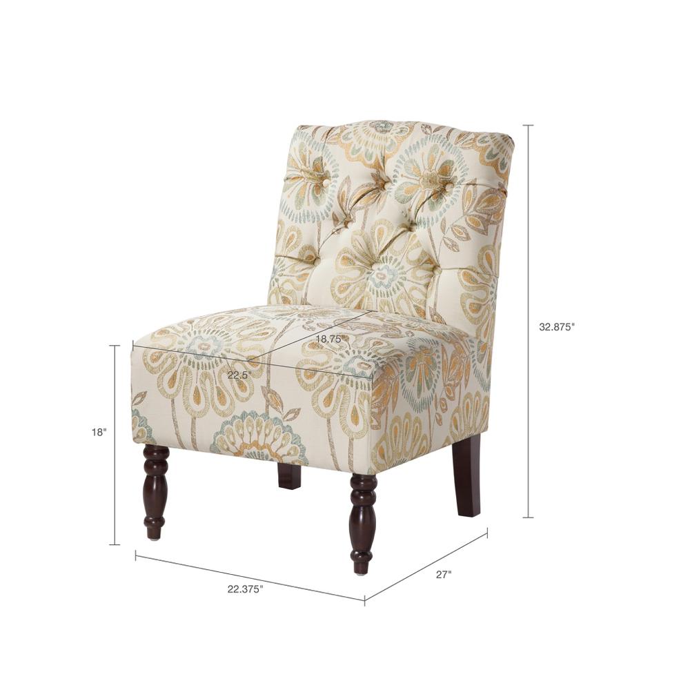 Lola Tufted Armless Chair,FPF18-0171. Picture 6