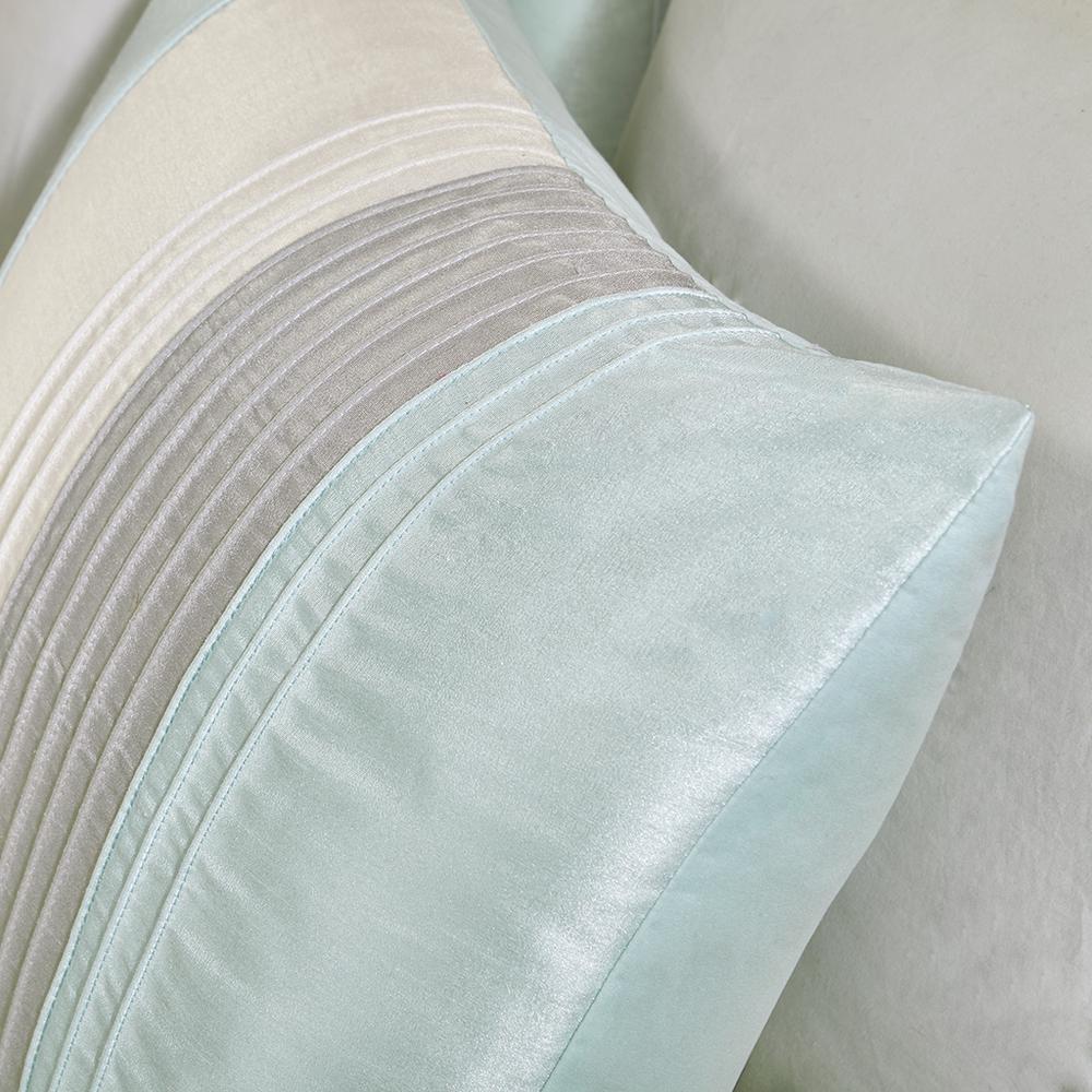Aqua Pleated Comforter Set, Belen Kox. Picture 2