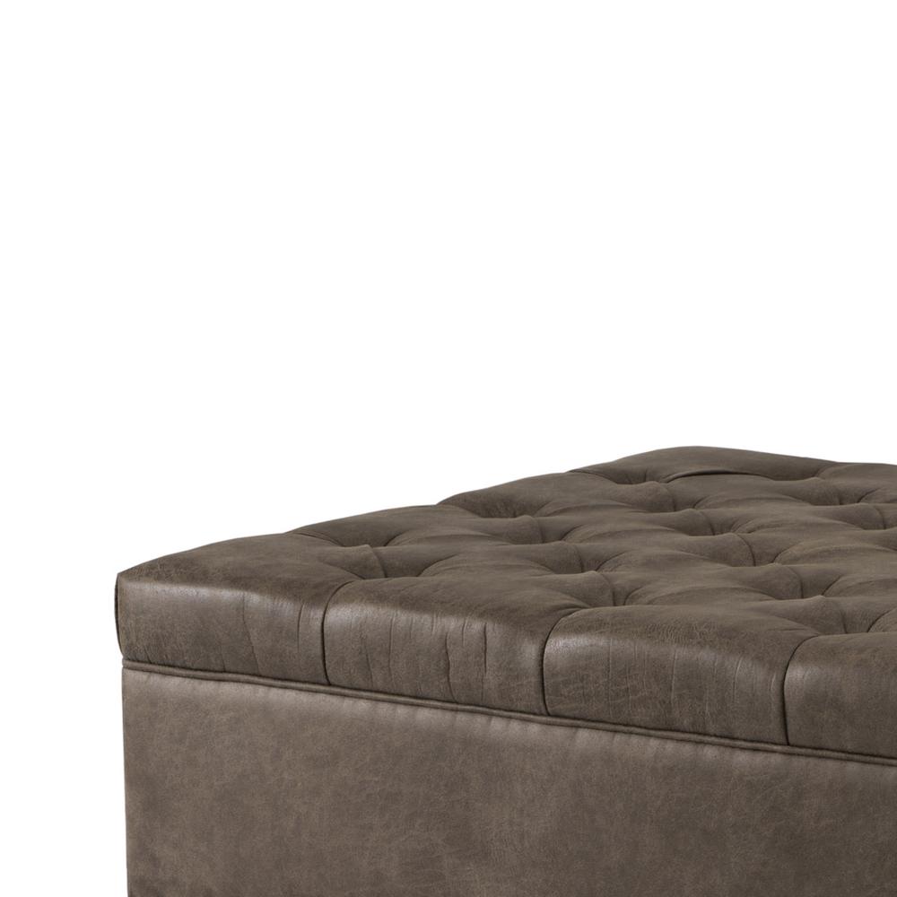 Tufted Square Cocktail Ottoman. Picture 1