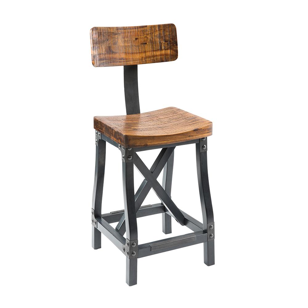 Barstool with Back. Picture 3