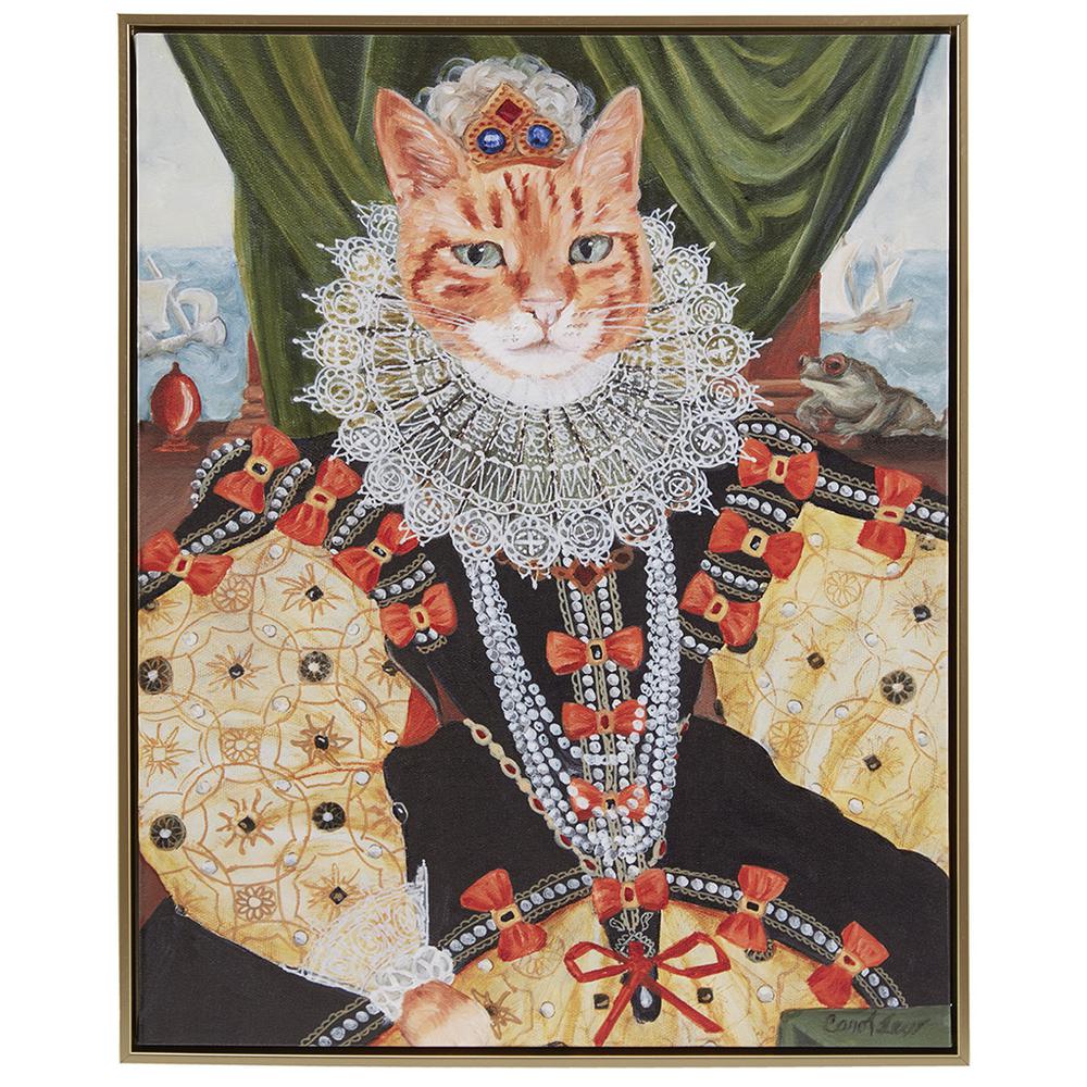 Kitty Queen Belle Framed Canvas Wall Art. Picture 4