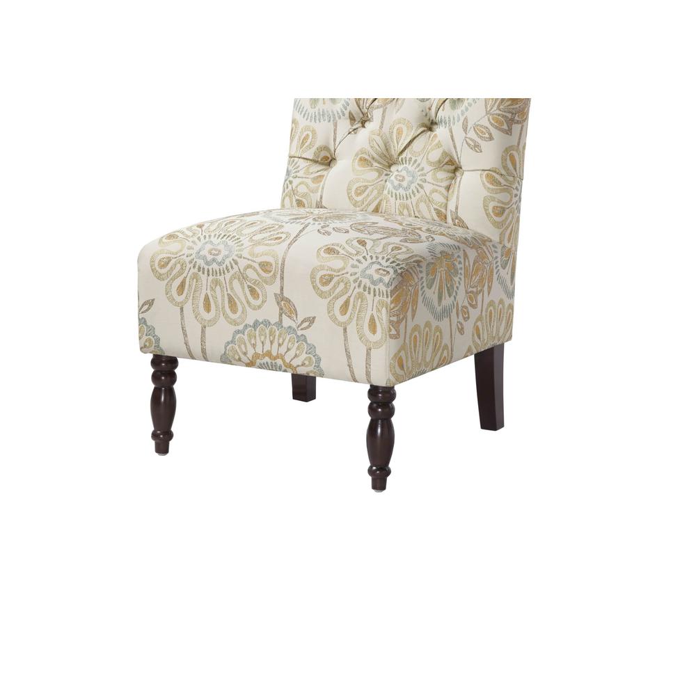 Lola Tufted Armless Chair,FPF18-0171. Picture 4