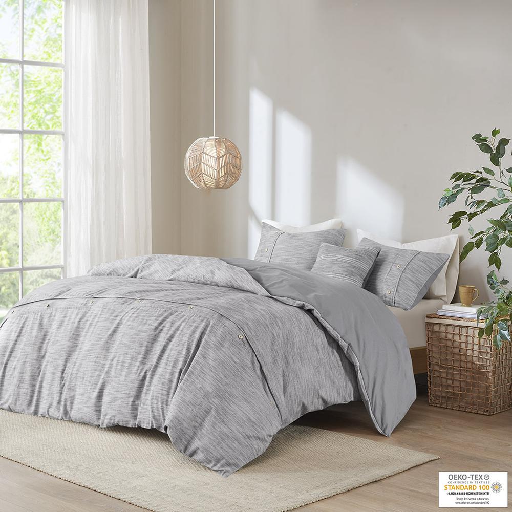 60% Organic Cotton 40% Cotton Comforter Cover Set W/ Removable Insert, LCN10-0101. Picture 1