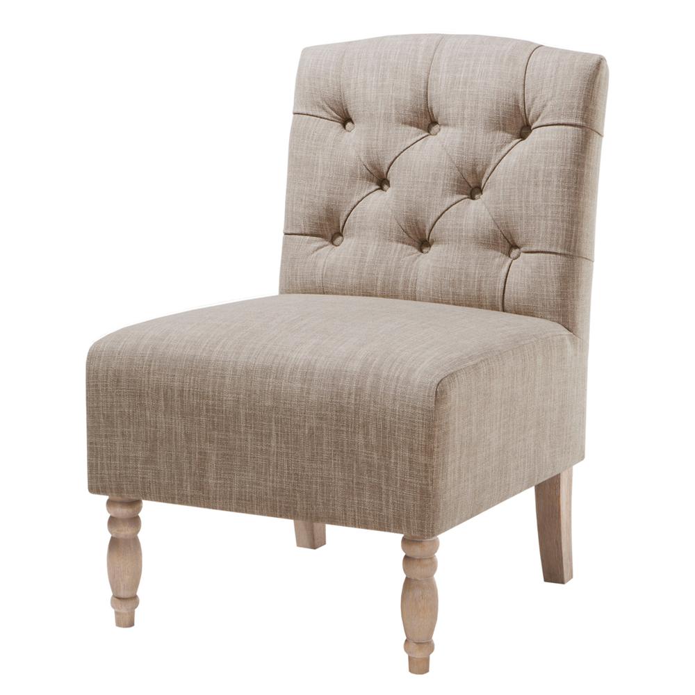 Tufted Armless Chair. Picture 3