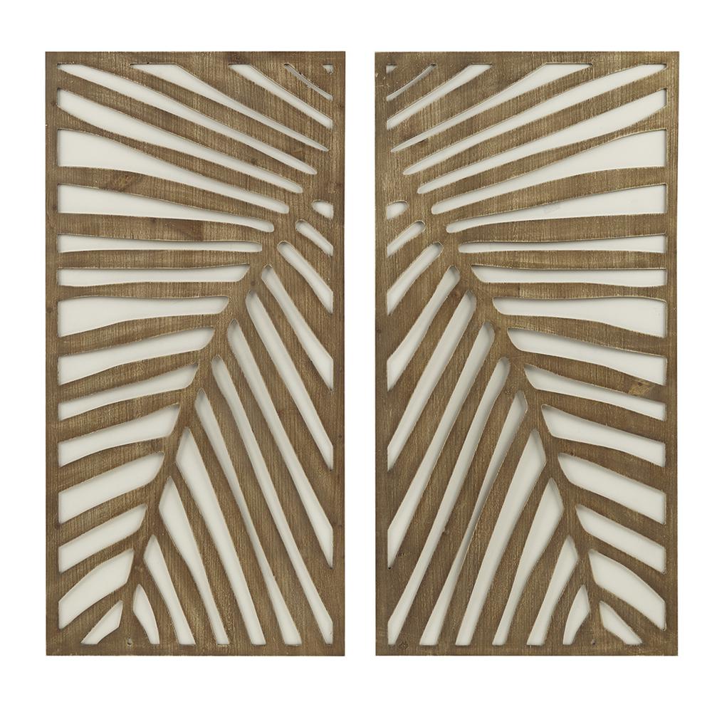 Two-tone 2-piece Wood Panel Wall Decor Set. Picture 4