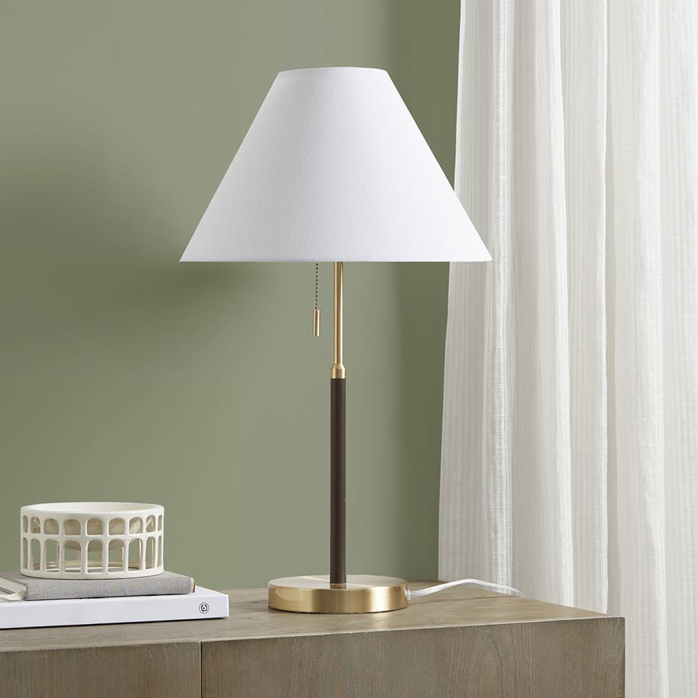 Two Tone Pull-chain Table Lamp. Picture 4
