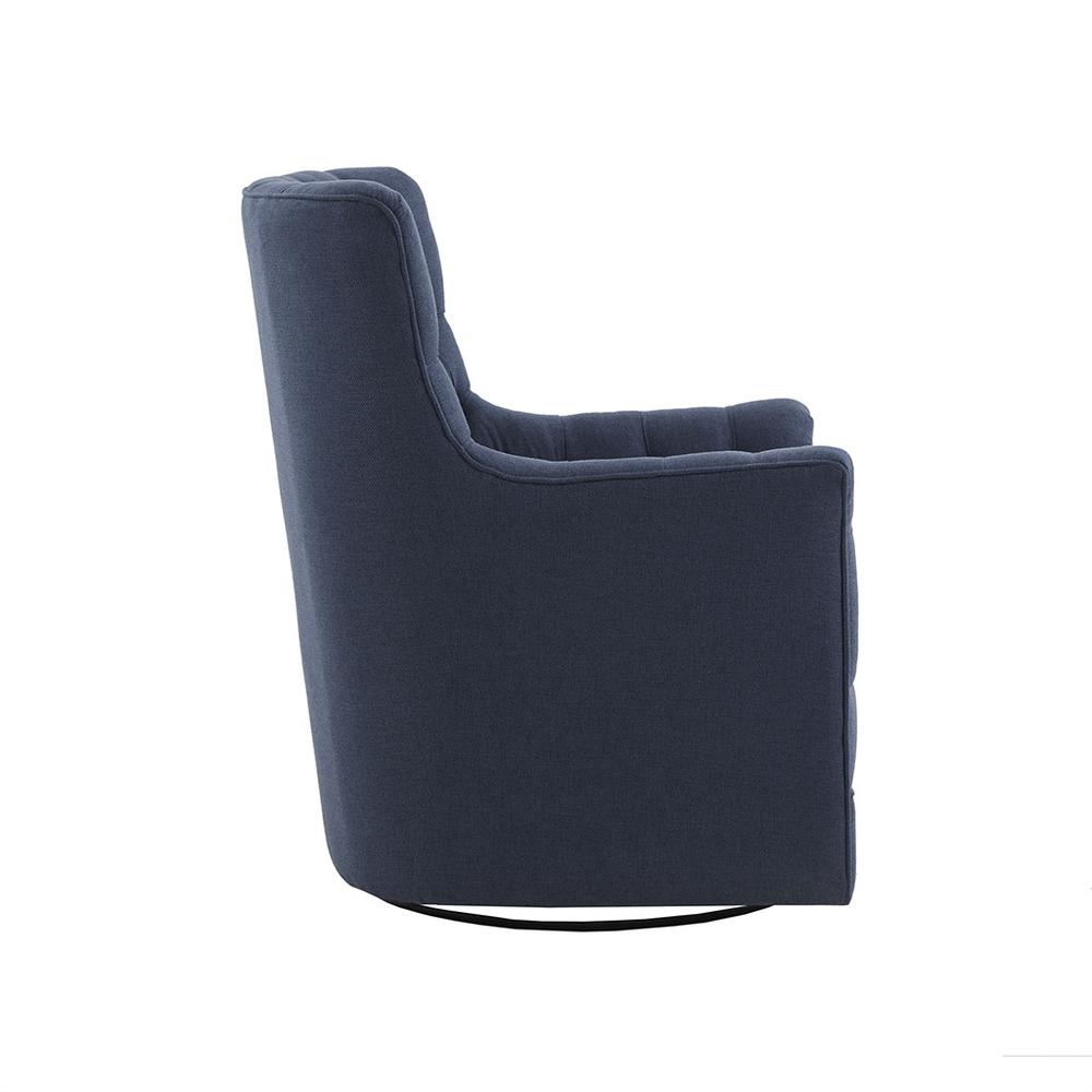 Belen Kox Swivel Glider Chair Blue. Picture 3