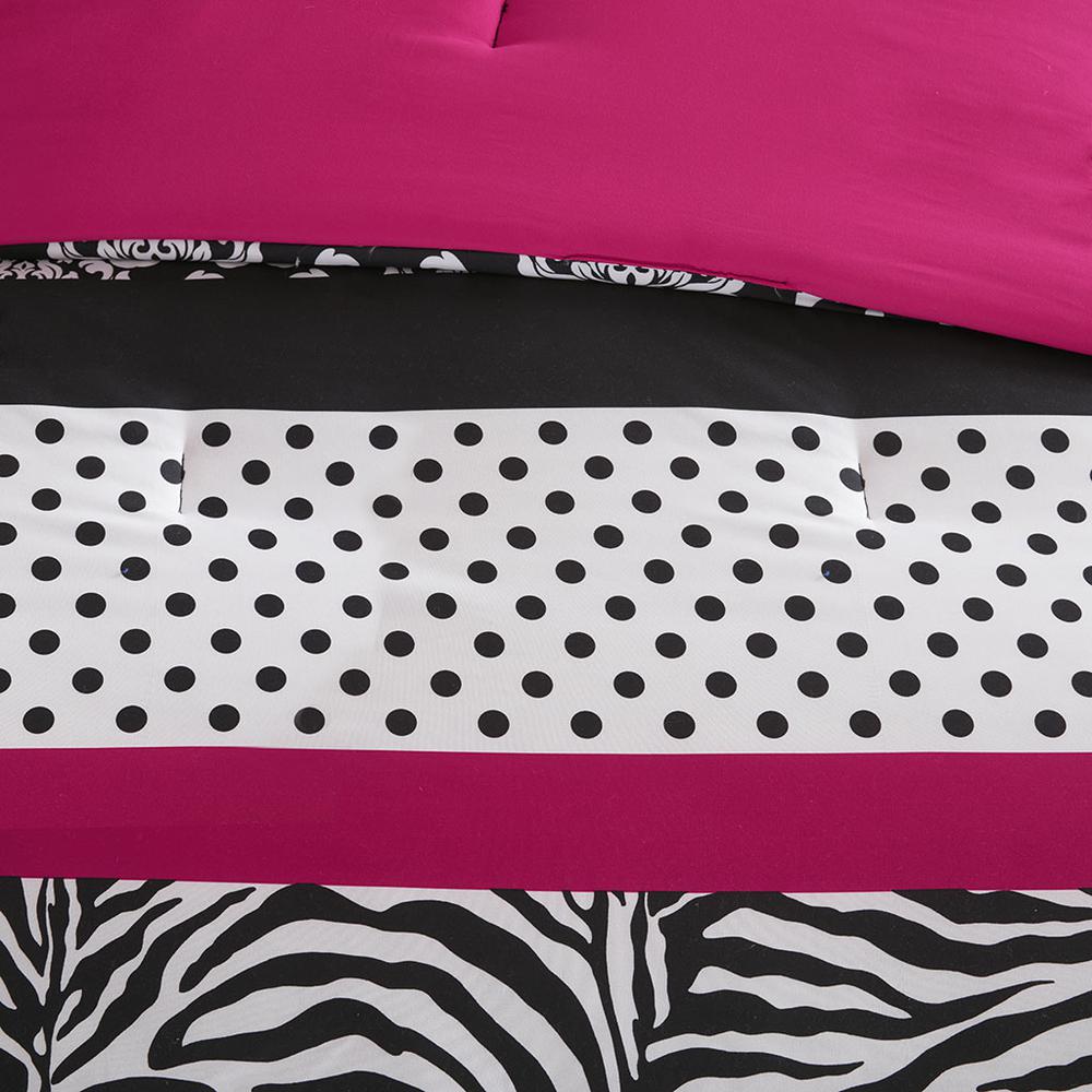 Reagan Pink Printed Comforter Set, Belen Kox. Picture 2