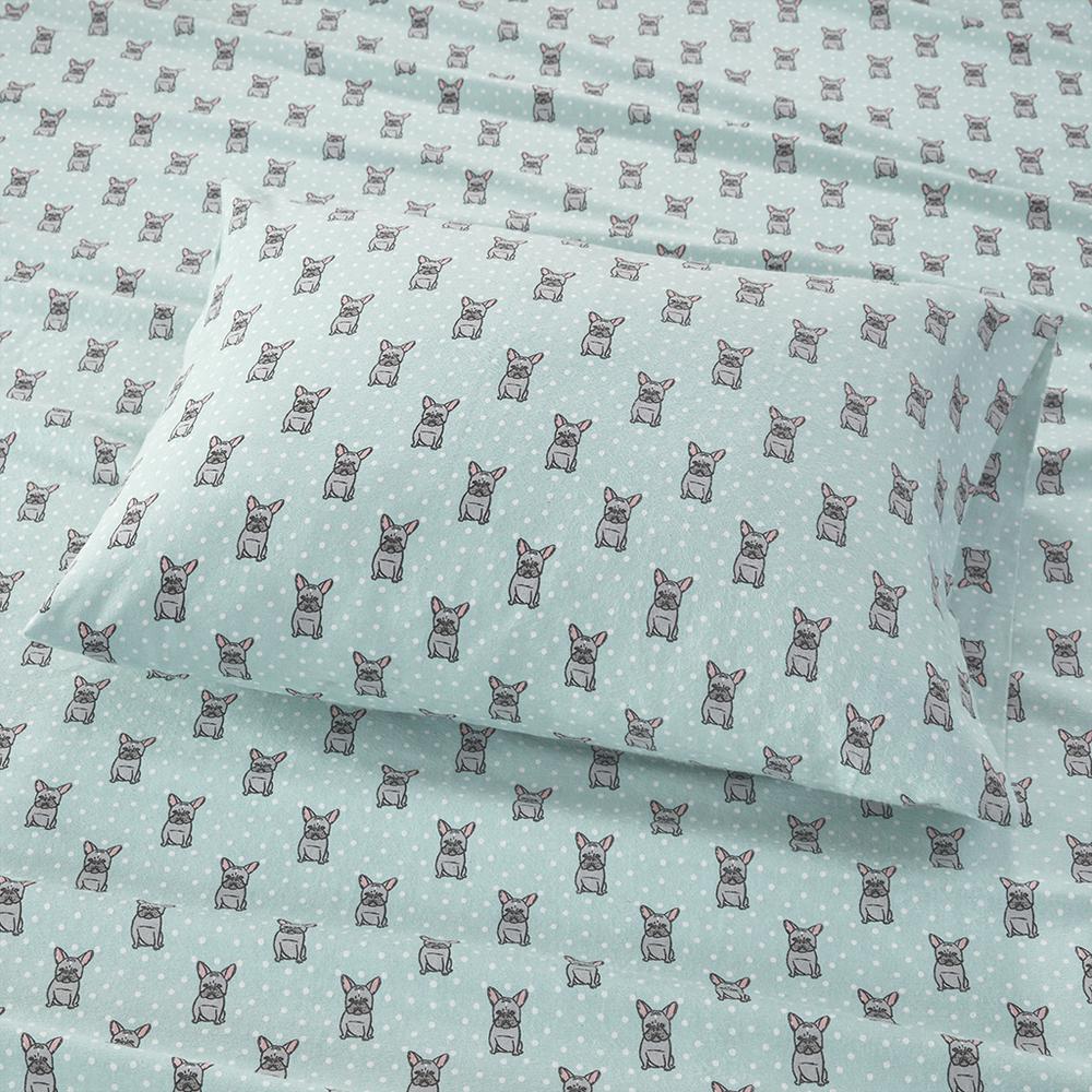 100% Cotton Flannel Printed Sheet Set,TN20-0225. Picture 1