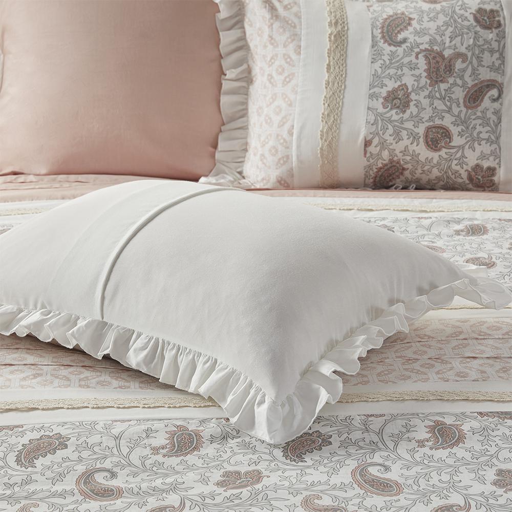 9 Piece Cotton Percale Comforter Set. Picture 3