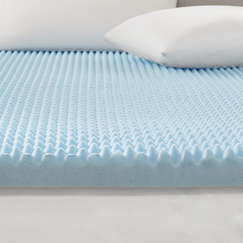 All Season Reversible Hypoallergenic Cooling Mattress Topper. Picture 1
