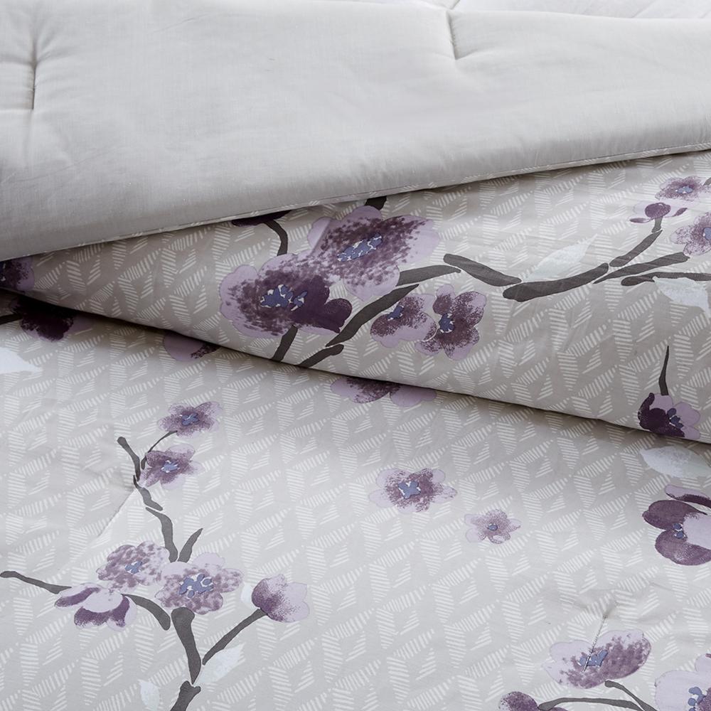 Purple Floral 8 Piece Comforter Set, Belen Kox. Picture 3