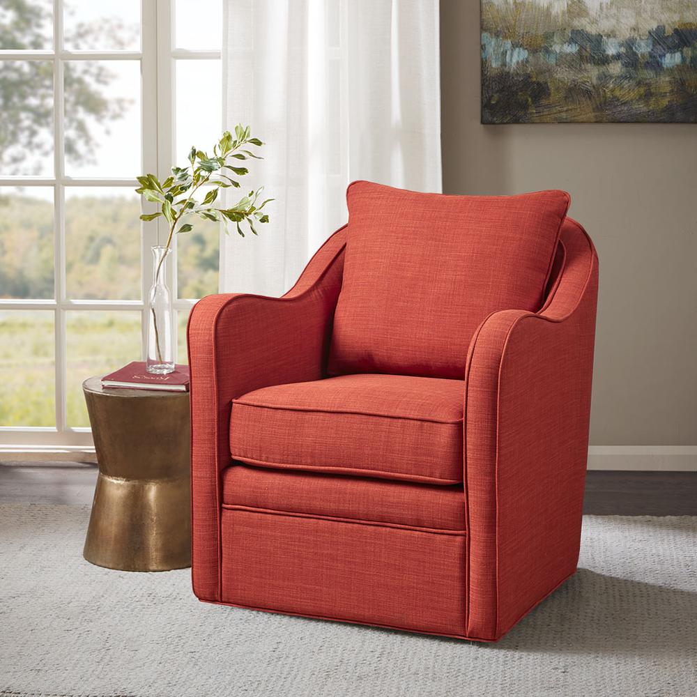 Wide Seat Swivel Arm Chair. Picture 4