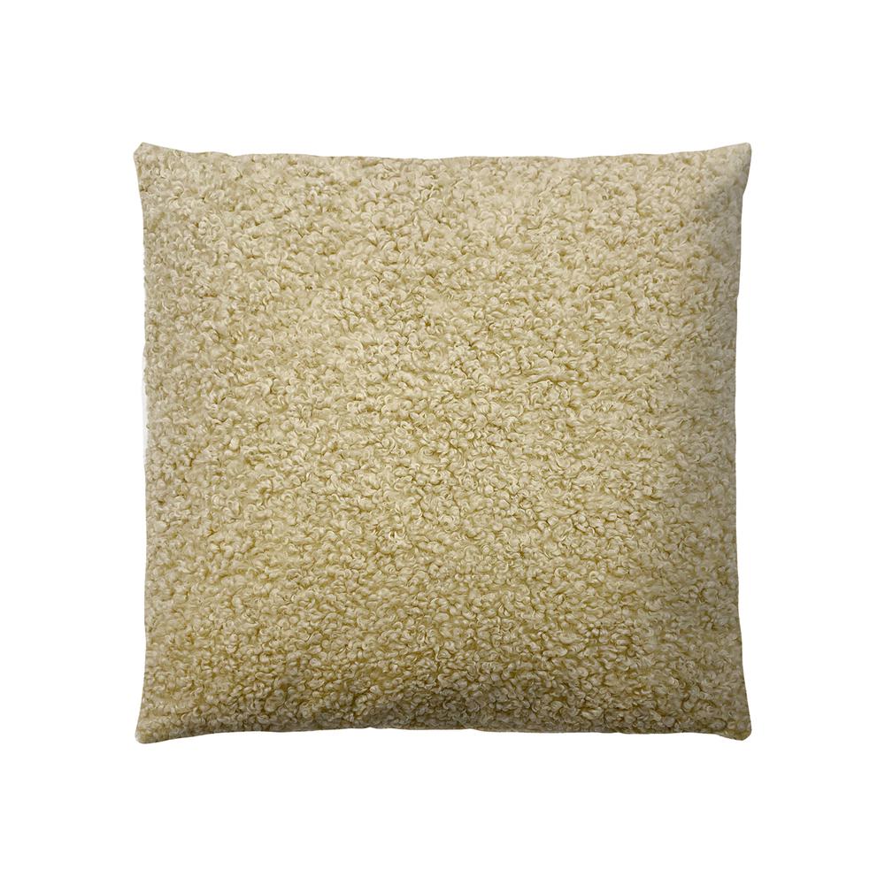 Solid Boucle Square Pillow. Picture 1