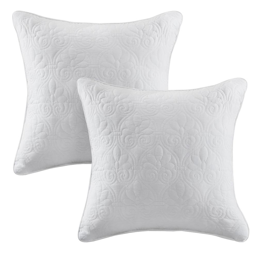 100% Polyester Microfiber Quilted Square Pillow Pair,MP30-3405. Picture 1