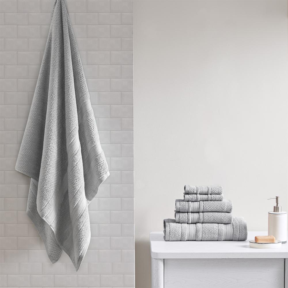 Super Soft 6 Piece Cotton Towel Set White 867. Picture 3