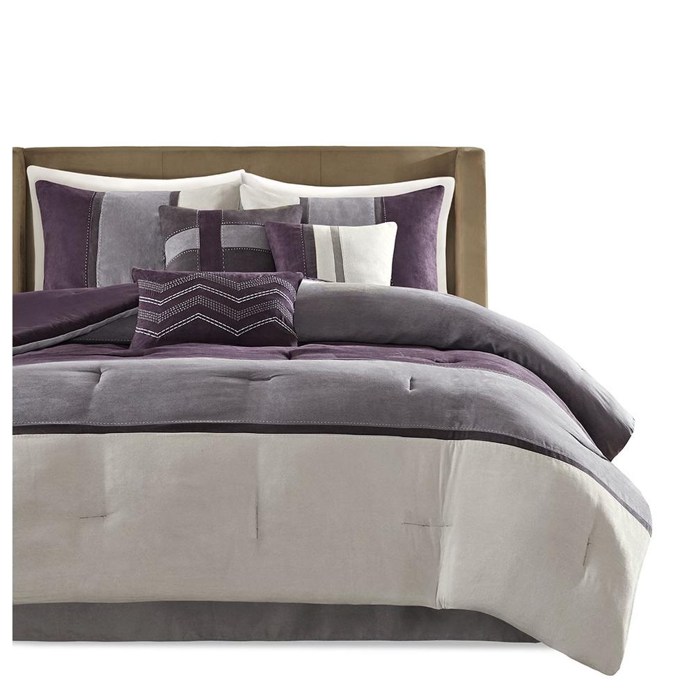 7-Piece Polyester Faux Suede Comforter Set, Belen Kox. Picture 1