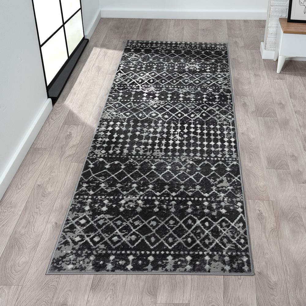 Moroccan Global Woven Area Rug. Picture 4
