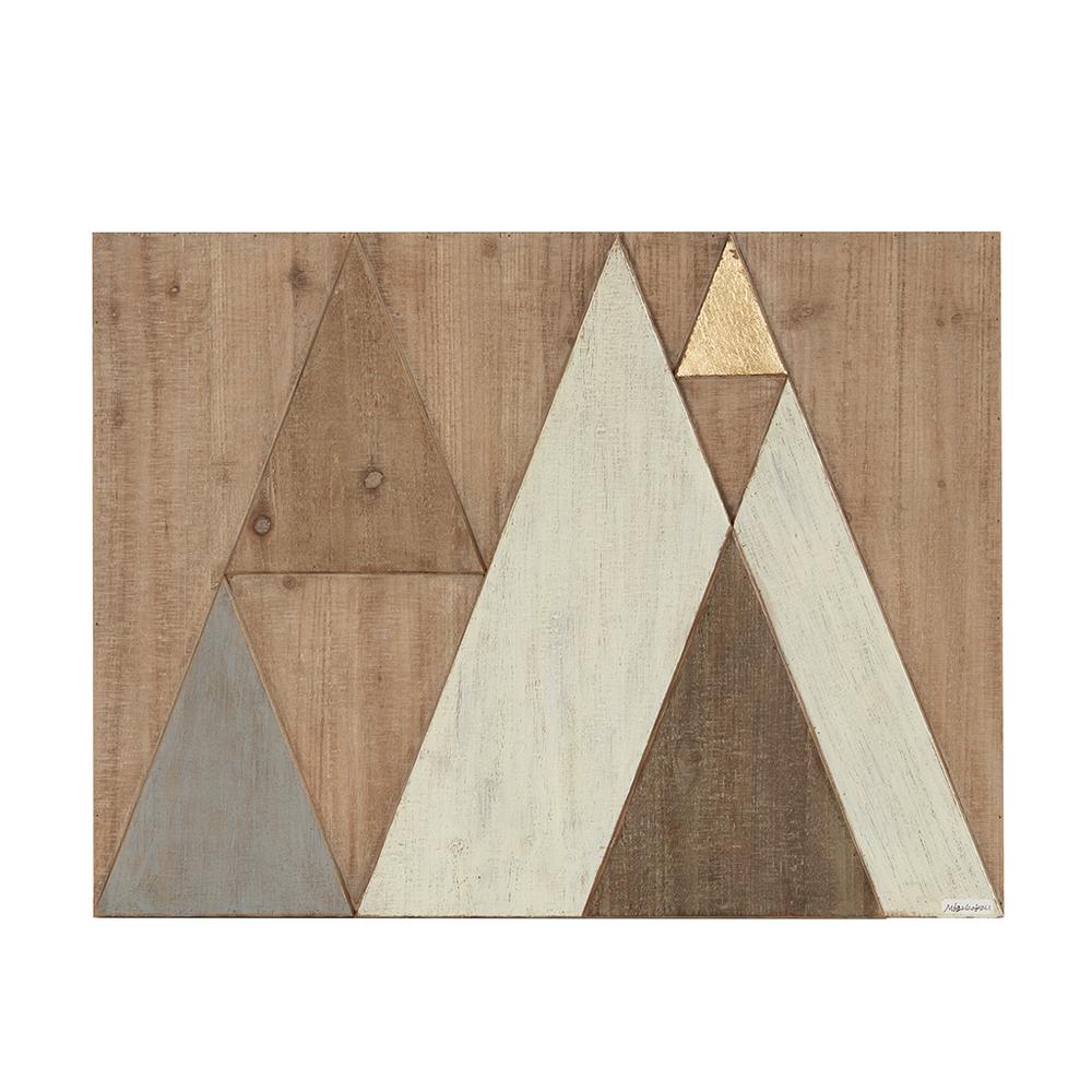 Layered Triangles Wood Wall Decor. Picture 4