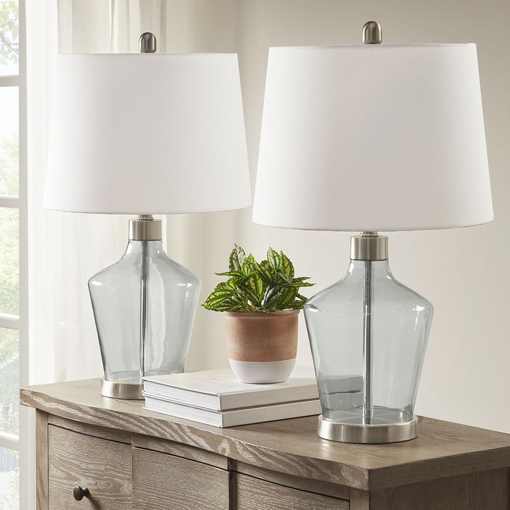 Angular Glass Table Lamp, Set of 2. Picture 4