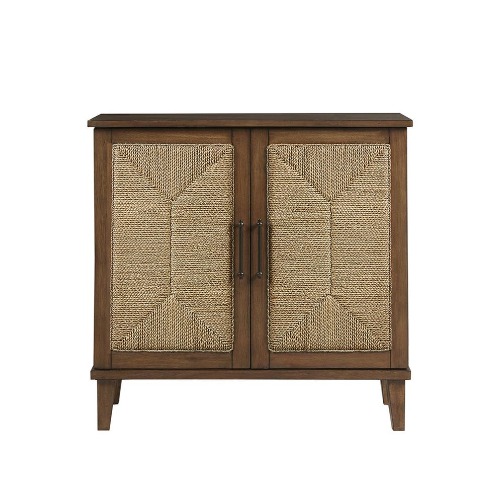 Handcrafted Seagrass 2-Door Accent chest. Picture 3