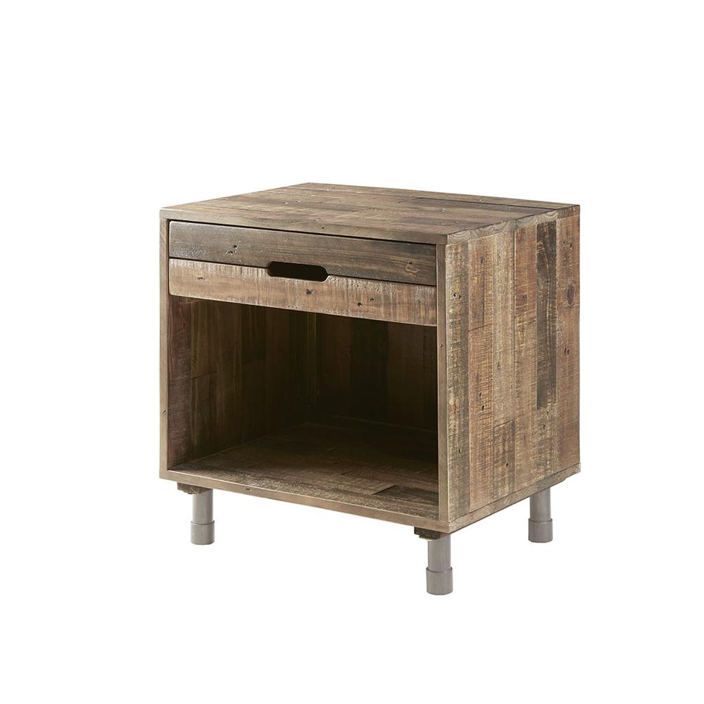 Solid Wood Nightstand. Picture 2