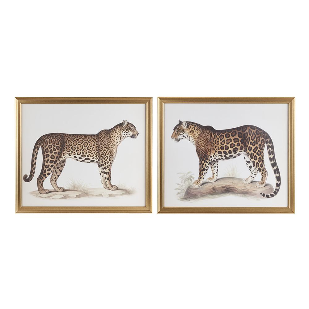 Cheetah Framed Graphic Wall Decor 2PC set. Picture 4