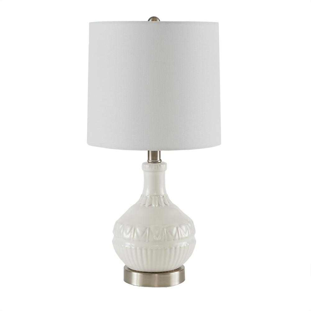 Embossed Boho Table Lamp. Picture 1